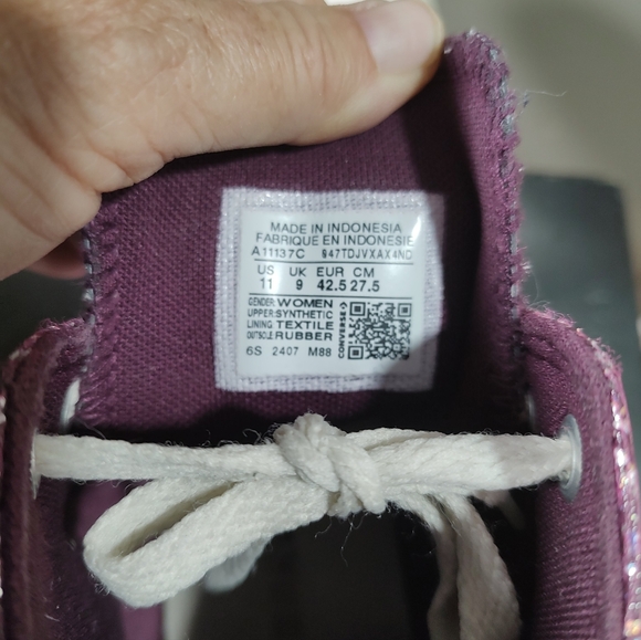 Converse CTAS Orchid Abyss/Egret Women's High Top Sneakers-Size 11 A11137C - Picture 9 of 9